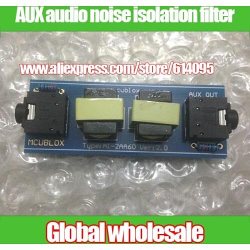 1pcs audio common ground isolator / AUX audio noise isolation filter / noise filter