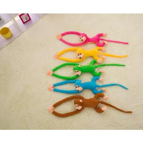 Kawaii Long Arm Tail Monkey Stuffed Doll Plush Toys Curtains Baby Sleeping Appease Animal Doll Birthday Gifts 10 Colors