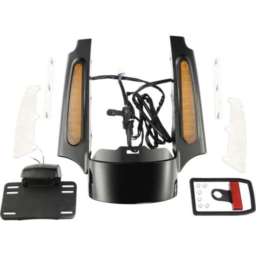 Motorcycle LED Rear Fender Fascia Kit Orange len For Harley Touring Road King Street Glide FLHR 2009-2013 2010 2011 2012 FLTRX