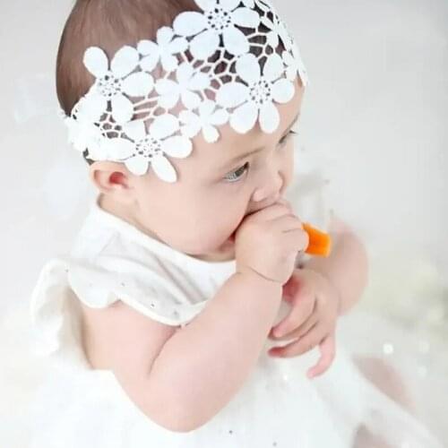 Lace Baby Headband for Girls Flower Infant Headwear Baby Girls