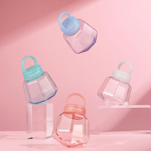 Lovely Diamond Shape Water Cup Colourful Plastic Portable Water Bottle 350ml