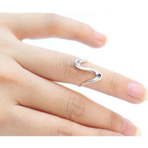 Fashion Classic curve ripple rings Wavy ring for women Wholesale