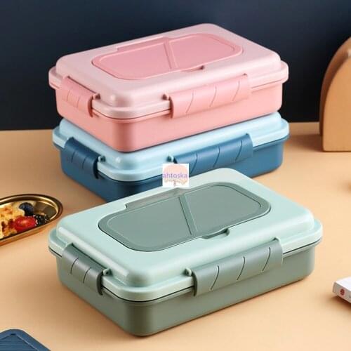 Seal bento 304 stainless steel grid fast food box meal container meal tray Office worker cutlery dinner plate adult lunch box