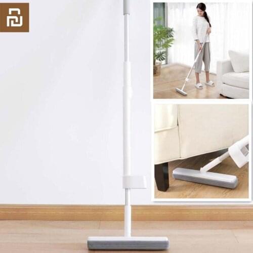Youpin Blue-fish PVA cotton Mop 180 degree Rotation Replace Mop Head Upright storage Button press water squeezing cleaning tool