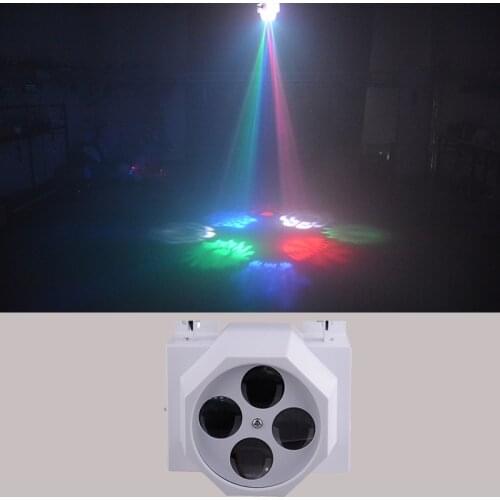 Dj LED 4 Eyes Gobo Stage Effect Light Home Entertainment DJ Bar Club Disco Good Effect 4 Flower Moving Head Light