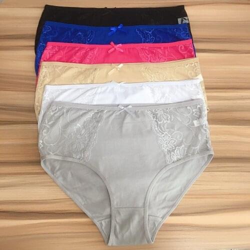 2 Pieces Ladies Cotton Panties Female Underpants Sexy Panties for Women Briefs Underwear Plus Size 2XL-4XL Pantys Lingerie Femme