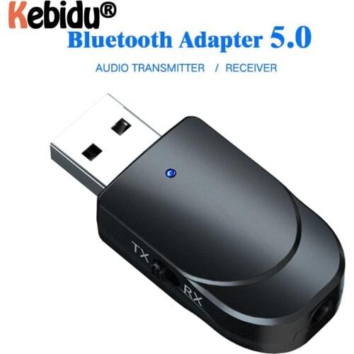 USB Bluetooth Transmitter Receiver Mini Stereo V5.0 Audio AUX RCA USB 3.5mm Jack For TV PC Car Kit Wireless Adapter