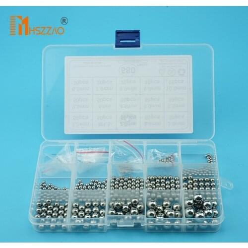 High quality 580 pcs stainless steel 304 steel ball steel ball 1.0-10.0mm combination box set