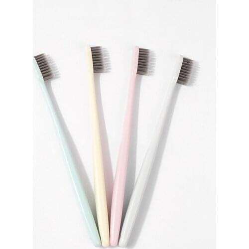 4Pcs/Set Adult Travel Home Soft Toothbrush Environmental Ultra-fine Soft Health Tooth brush For Oral Care Teeth Cleaning