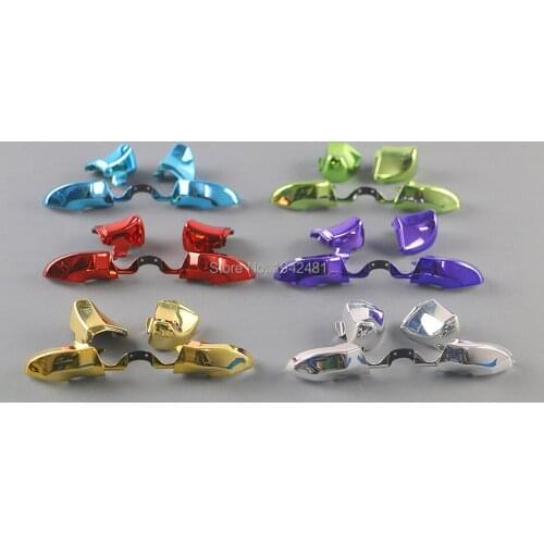 10sets/lot For Xboxone Elite Controller chrome plated LB RB LT RT Button replacement