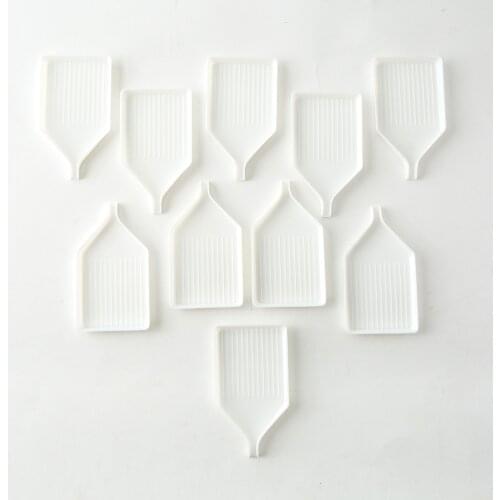 10pcs/lot Tray Diamond Point Drill Plate Diamond Painting Accessories Diamond Embroidery Essential Tools Square Round Bead New