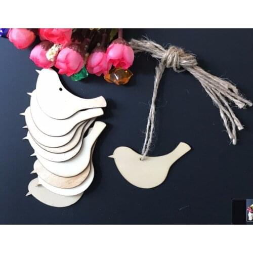 10pcs/lot Exquisite DIY Crafts Handicraft Bird Die Cutting Wood Angle DIY Scrapbook Wood Crafts Accessories MQ 013