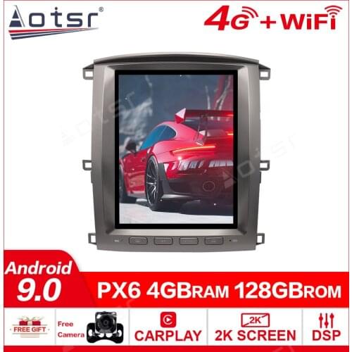 128gb Stereo receiver Car radio For Lexus LX470 Android 9.0 car DVD player GPS multimedia 2004-2005 Recorder GPS Navigation Head