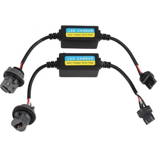 2pcs OCB Load Resistor T20 7443 LED Turn Signal Brake Light Canbus Error Free Anti Flicker Resistor Decoder Warning Canceller