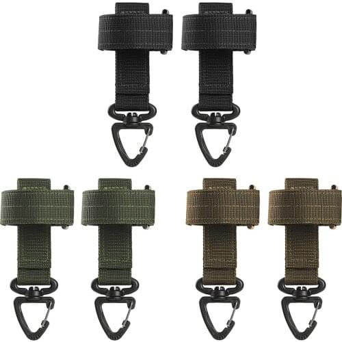 2pcs Outdoor Gloves Hook Climbing Rope Storage Buckle Camping Mountaineering Hanging Buckles Portable Multifunctional Tools