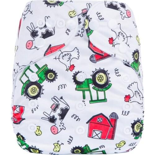 2020 Printing Washable diaper Reusable Suede Cloth Pocket Diaper Cover One Size Newborn Nappies Baby Products couches lavables