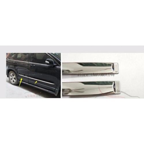 4 pcs FOR Honda CRV CR-V 2007 2008 2009 2010 2011 Chrome body side moldings side door decoration