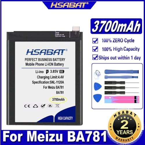 HSABAT BA781 3700mAh Battery for Meizu Batteries