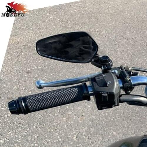 Round Shaped Blue Bar End Rearview Mirror Side Mirrors Handlebar End For DUCATI 1000DS 1098R S 749R S 999R S GT1000 M620 M1000 s