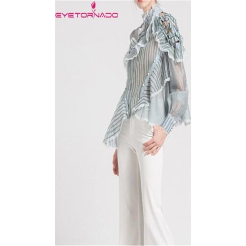 Женские рубашки в полоску EyeTornado China At AliExpress