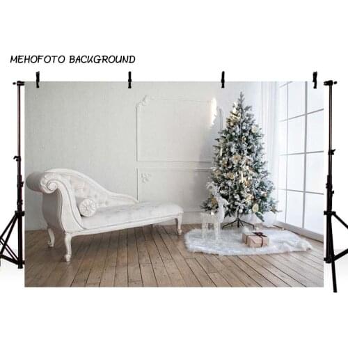 Photography Backdrops Christmas Background Fireplace Tree Winter Snow Window Interior Baby Birthday Background For Photo Studio