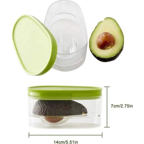 Food Storage Box Reusable Space Saving Compact Avocado Savers Plastic Fruits Containers Non Toxic Home Keep Fresh Storage Case