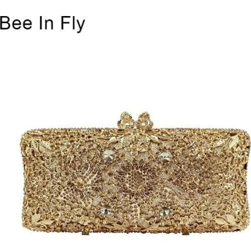 Bee In Fly Card Holder Coin Purse Phone Wallet Cash Pocket Photo Clutch Bag For Girl Birthday Gifts Crystal Bags