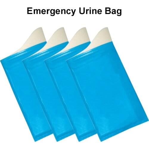 Urine Bag 4pcs 600ml Emergency Piss Vomit Unisex Mini Portable Toilet Convert Liquid to Solid for Car Driving Travel Sick
