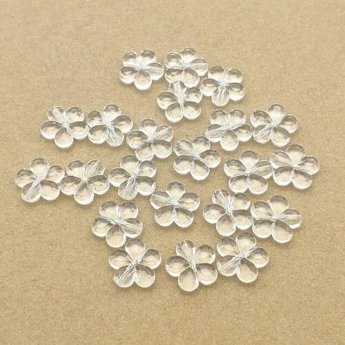 New Arrival! 14mm 1100pcs Clear Acrylic Flower shape Beads for Handmade Necklace Earring DIY Parts,Jewelry Findings & Components