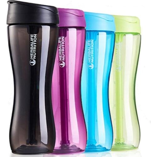 New Arrival 500ml 4 Candy Color Herbalife Nutrition shake Bottle with protein powder with straw scale