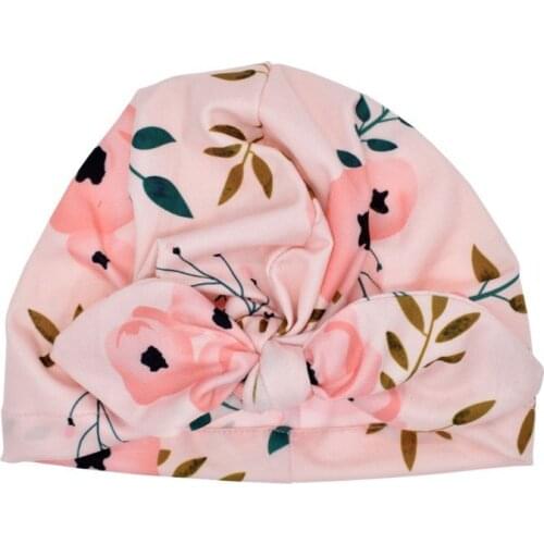 New Designed Cute Baby Hat Soft Turban Knot Girl Summer Hat Bohemian style Kids Newborn Hat for Baby Girls Infant 45BF