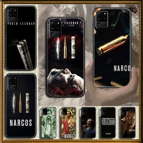 Pablo Escobar Narcos Phone case For Samsung Galaxy Note 4 8 9 10 20 S8 S9 S10 S10E S20 Plus UITRA Ultra black pretty waterproof