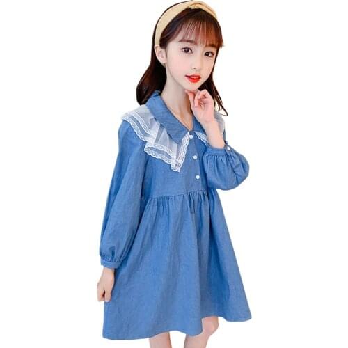 Girl Dress Lace Kids Party Dresses For Girls Mesh Party Dress For Children Spring Autumn Clothes For Girls