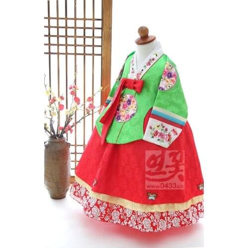 2019 Hot Girls Tutu Dress Korea Traditional Hanbok Dress for Children Wedding Stage Dance Copaly Costume Hallowen Cosplay Gifts