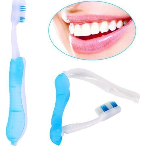 10 Pcs Disposable Foldable Toothbrush Portable Hotel Use Outdoor Hiking Travel Teeth Cleaning Oral Care Dental Clean