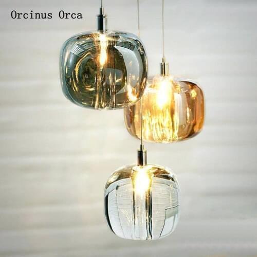 Post modern simple ice crystal chandelier Restaurant Bar bedroom bedside lamp creative luxury led Chandelier