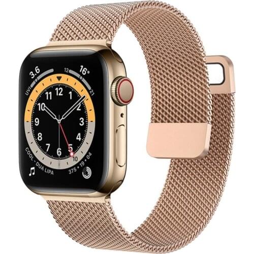 Strap for Apple Watch Band 44mm 40mm 38mm 42mm 44 Mm Accessorie Magnetic Loop Metal Smartwatch Bracelet IWatch Serie 3 4 5 6 Se