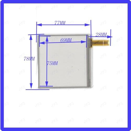 ZhiYuSun GH-11B676 77mm*78mm 3.8inch resistive touch panel for Car DVD, 77*78 GPS Navigator screen glass GH11B676
