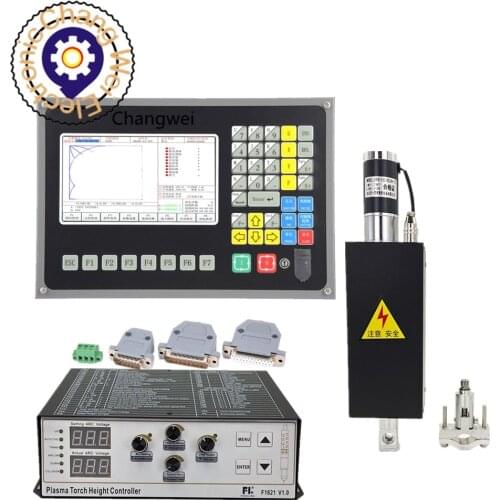 CNC Controller Plasma flame cutting motion control system SF-2100C+CNC plasma Kit F1621 Torch Height Controller JYKB-100 24VDC