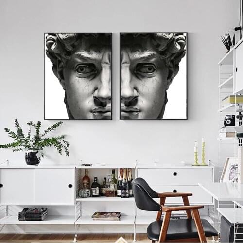 Statue Of David Canvas Paintings On The Wall Posters And Prints Portrait Of David Wall Art Canvas Pictures Home Wall Decoration