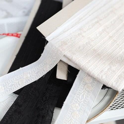 Hot sale Her dress lace accessories Fine thin cotton cloth embroidery lace h3502