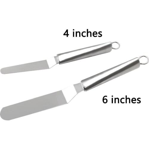 1Pcs Stainless Steel Cake SpatulaBaking & Pastry Tools Portable Cream Spatula Butter Icing Frosting Knife Cake Decoration Tools