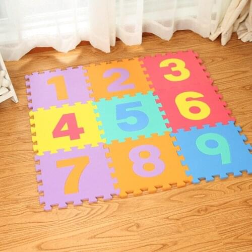 10Pcs animal Pattern Foam Puzzle Kids Rug Carpet Split Joint EVA baby Play Mat Indoor Soft activity Puzzle Mats