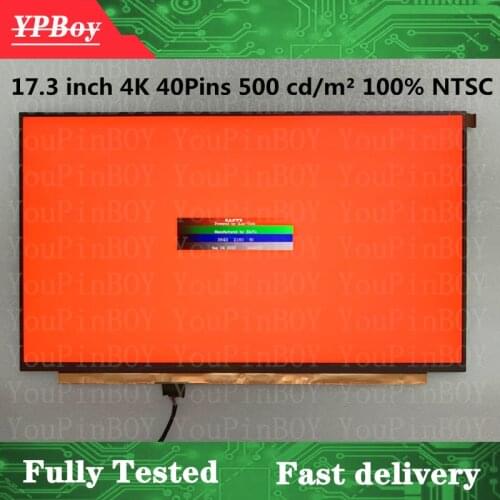 17.3" NE173QUM-N42 V5.0 UHD 4K 40Pins 500 cd/m² 100% NTSC For Lenovo Thinkpad P17 LCD LED Display Screen Matrix FRU 5D10V82354