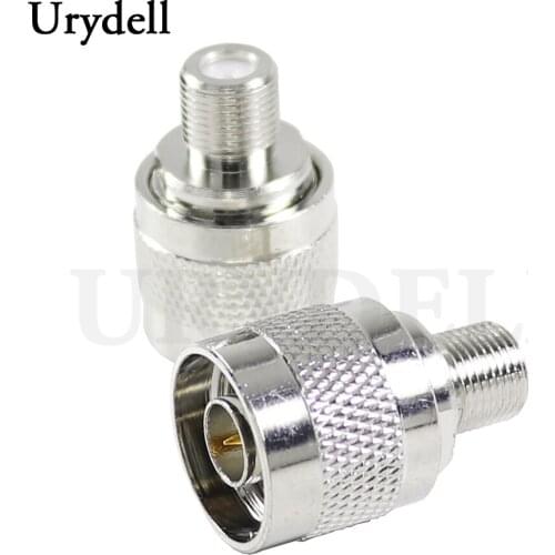 2pcs N Male Plug to F Female Jack RF Coaxial Adapter Connector
