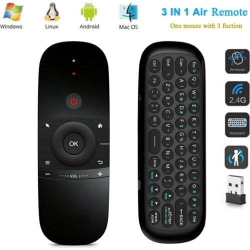 3 in 1 2.4G Mini Wirless Air Mouse Keyboard With IR Remote Control PC Teclado For Tablet Smart Android TV Box