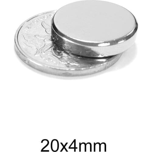 5/10/20/50PCS 20x4 mm Round Permanent Magnets 20mm X 4mm Neodymium Magnet N35 20x4mm 20*4 Powerful Magnetic Magnets Strong N35