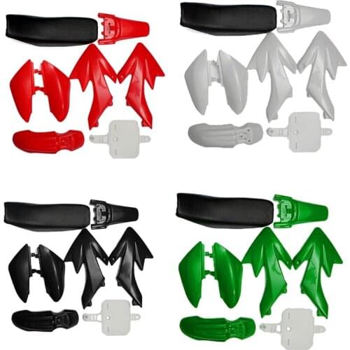 8Pcs 50Cc 110Cc 125Cc 140Cc Plastic 4-Stroke Crf50 Pit Off-Road Bike Set Mudguard Seat - Motorcycle Motorcycle Diy Kits