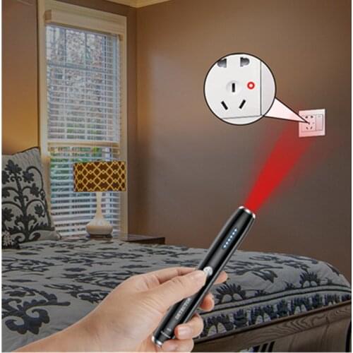 Anti-CandidPen Cam Anti Spy Camera Detector Bug Gadget Wireless RF Signal Finder Audio GSM GPS Car Tracking Wiretapping Scanner