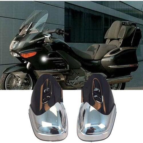 Black & Chrome Motorcycle Rearview Side Mirrors Fits For BMW K1200 K1200LT K1200M 1999-2008 2007 2006 K1200 LT / M K 1200 M / LT